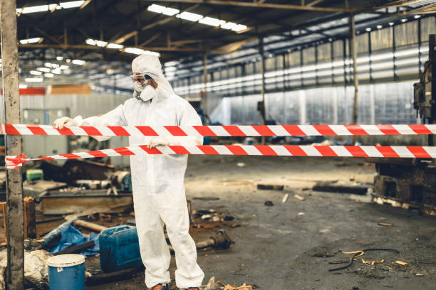 Professional Biohazard technician working in Milton, GA